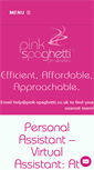 Mobile Screenshot of pink-spaghetti.co.uk